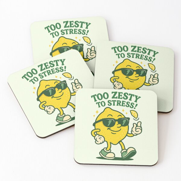 Item preview, Too Zesty to Stress – Cool Lemon Cartoon designed and sold by HoopeStylee.