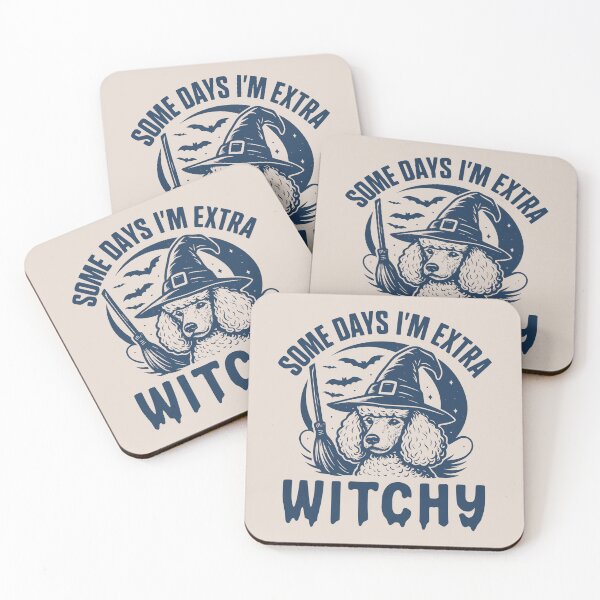 Item preview, Some Days I'm Extra Witchy – Poodle Halloween  designed and sold by Bossy Dogs Co..