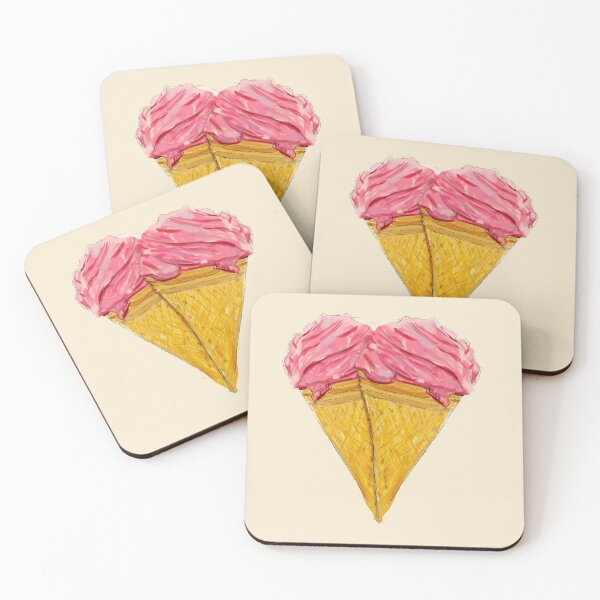 Item preview, Ice Cream Love Heart designed and sold by Clare Walker.