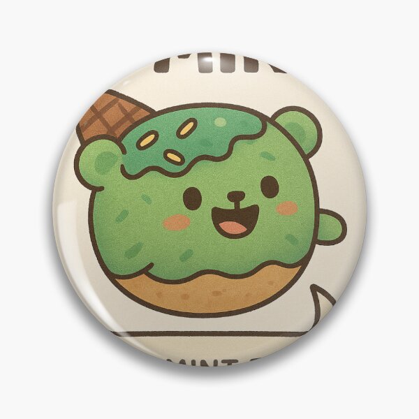 Item preview, Minty the donut designed and sold by TheSweetStack.