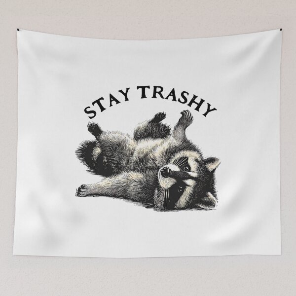 Item preview, Raccoon Stay Trashy designed and sold by ColorFlowArt.