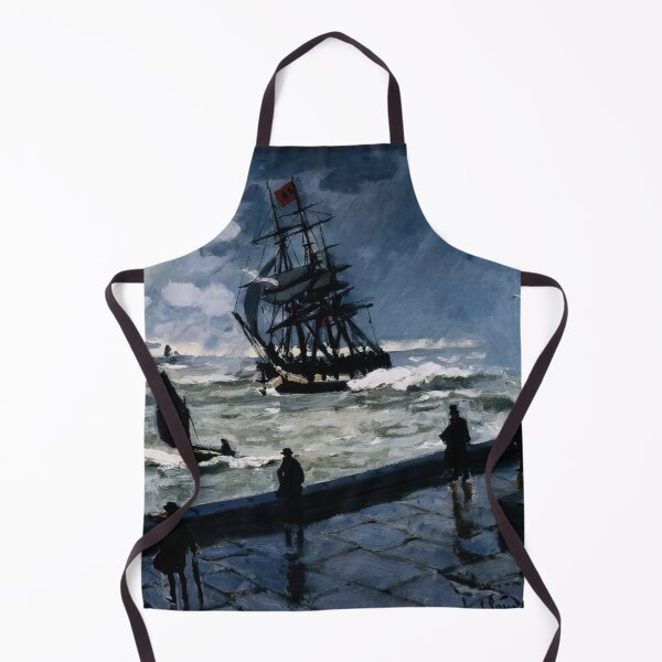 Item preview, The Jetty at Le Havre Bad Weather 1870 by Claude Monet designed and sold by GabyddAlessandr.