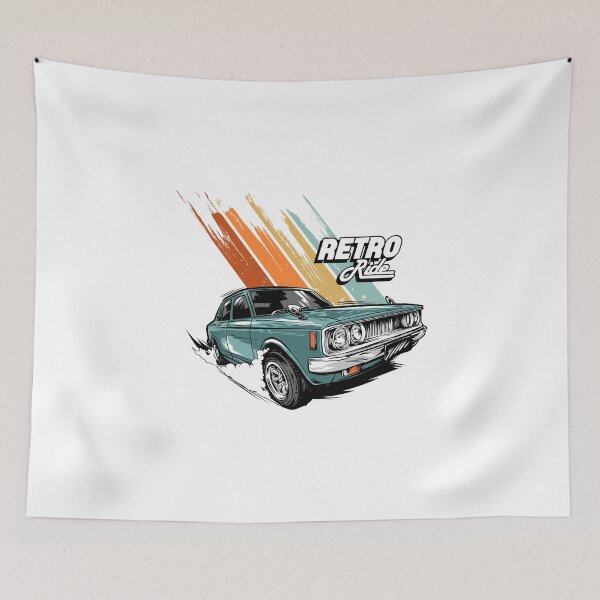 Item preview, Vintage Blue Classic Car designed and sold by Joncasmiart.