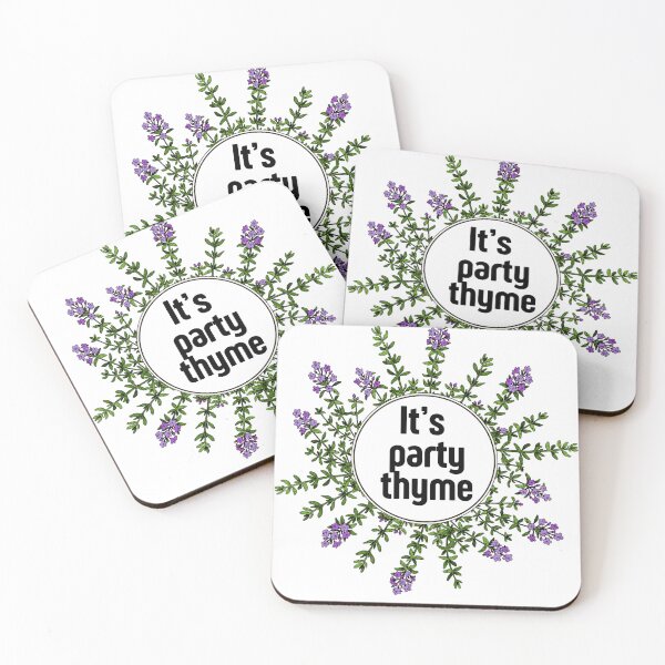 Item preview, Party Thyme – Cute Botanical Herb Design for Food Lovers designed and sold by Vibe Check Central.