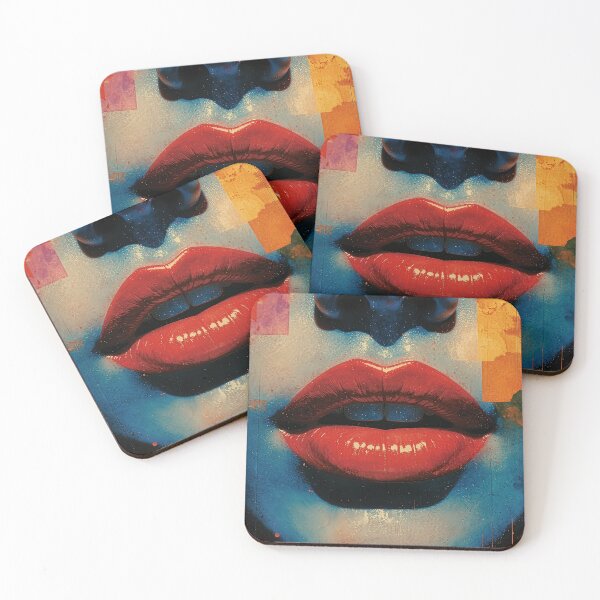 Item preview, Watercolor of Woman's Lips, Fractured Iconography  designed and sold by SparroCreative.