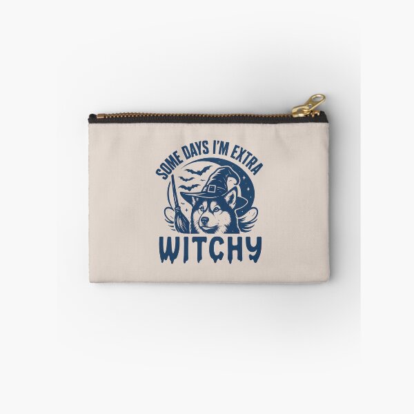 Item preview, Some Days I'm Extra Witchy – Husky Halloween  designed and sold by Bossy Dogs Co..
