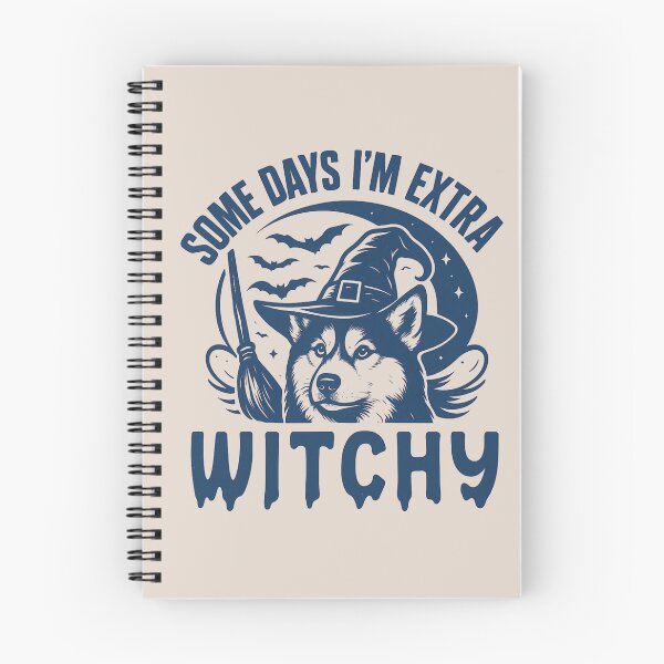 Item preview, Some Days I'm Extra Witchy – Husky Halloween  designed and sold by Bossy Dogs Co..