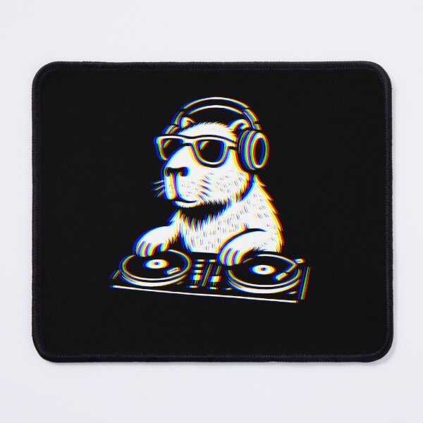 Item preview, Capybara DJ – Funny Raving Animal T-Shirt for Music Lovers designed and sold by CheninaStore.