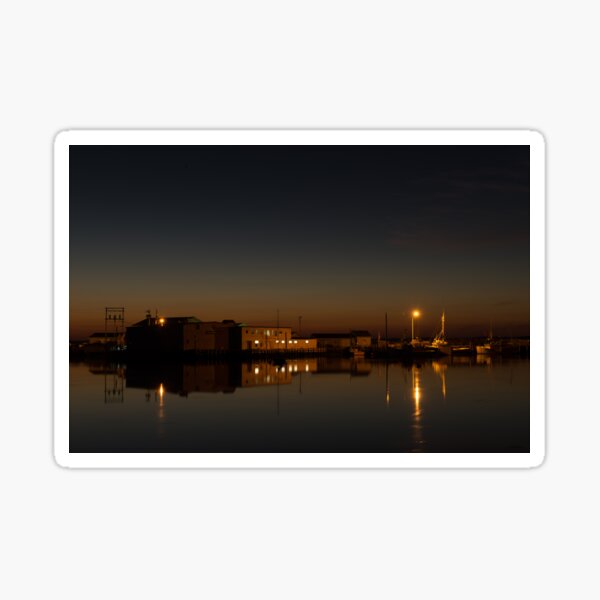 Item preview, Blandford Nova Scotia Fischfabrik bei Sonnenuntergang designed and sold by Roxane Bay.