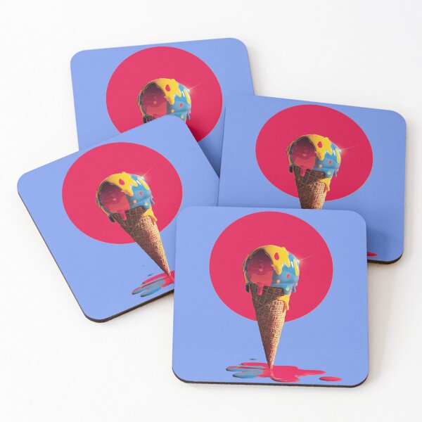 Item preview, Melting Sun – Surreal Dripping Ice Cream Art designed and sold by LoomisDreams.