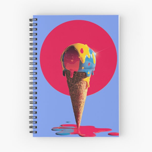 Item preview, Melting Sun – Surreal Dripping Ice Cream Art designed and sold by LoomisDreams.