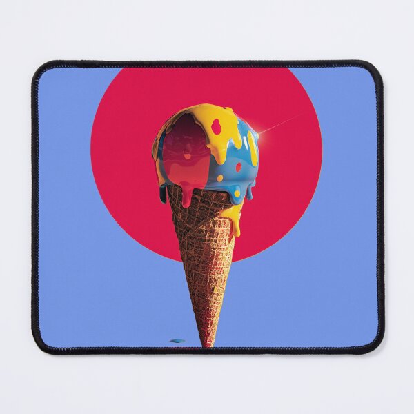 Item preview, Melting Sun – Surreal Dripping Ice Cream Art designed and sold by LoomisDreams.