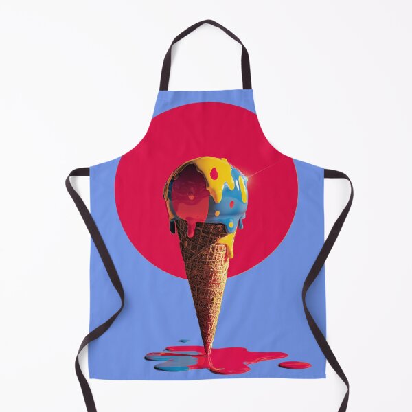 Item preview, Melting Sun – Surreal Dripping Ice Cream Art designed and sold by LoomisDreams.