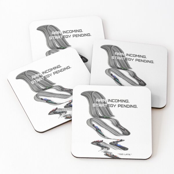 Item preview, Rain Incoming: A Gift for F1 Formula Fans designed and sold by Vicky Inks.