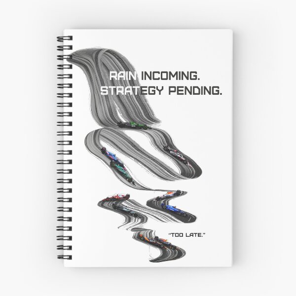Item preview, Rain Incoming: A Gift for F1 Formula Fans designed and sold by Vicky Inks.