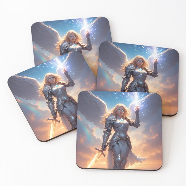 Item preview, Aasimar Paladin | Angelic Holy Warrior Fantasy RPG Character Art designed and sold by Bejebajay.