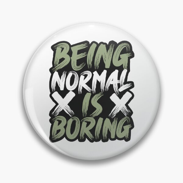 Item preview, being normal is boring lettering designed and sold by Joncasmiart.