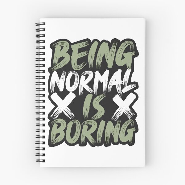 Item preview, being normal is boring lettering designed and sold by Joncasmiart.