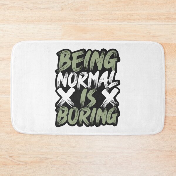 Item preview, being normal is boring lettering designed and sold by Joncasmiart.