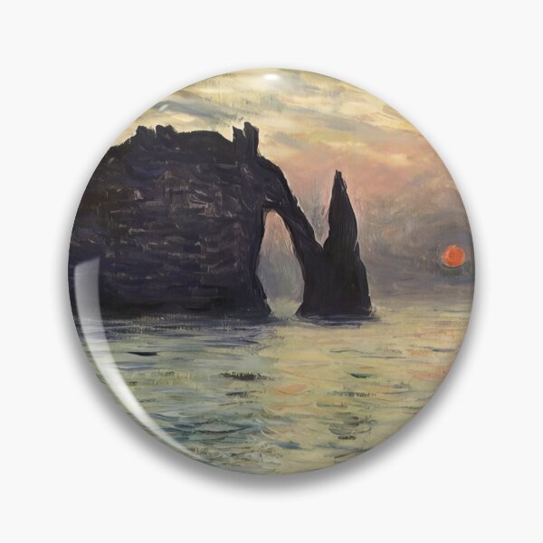 Item preview, The Manneport Cliff at Etretat Sunset   1883 by Claude Monet designed and sold by GabyddAlessandr.
