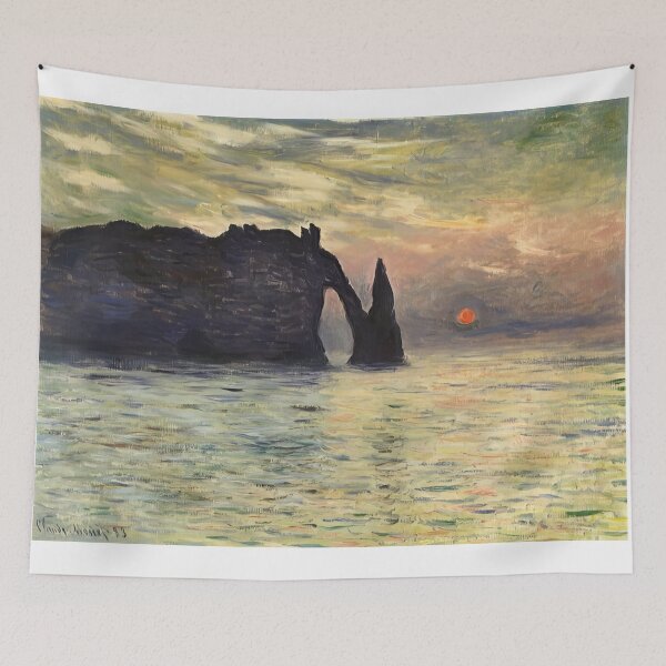 Item preview, The Manneport Cliff at Etretat Sunset   1883 by Claude Monet designed and sold by GabyddAlessandr.