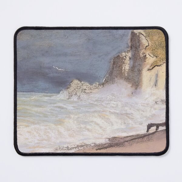 Item preview, The Manneport Etretat Amont Cliff Rough Weather 1886 by Claude Monet designed and sold by GabyddAlessandr.