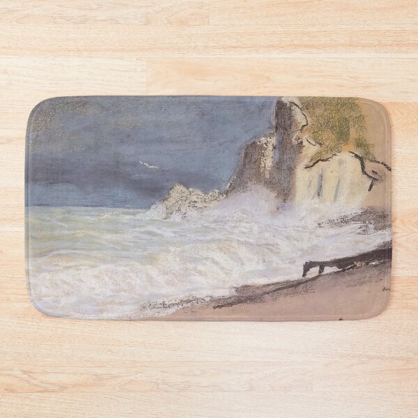Item preview, The Manneport Etretat   Amont Cliff Rough Weather   1886 by Claude Monet designed and sold by GabyddAlessandr.