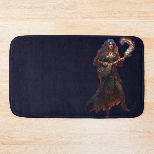 Item preview, Genasi Bard | Elemental Musician D&D Fantasy RPG Character Art designed and sold by Bejebajay.