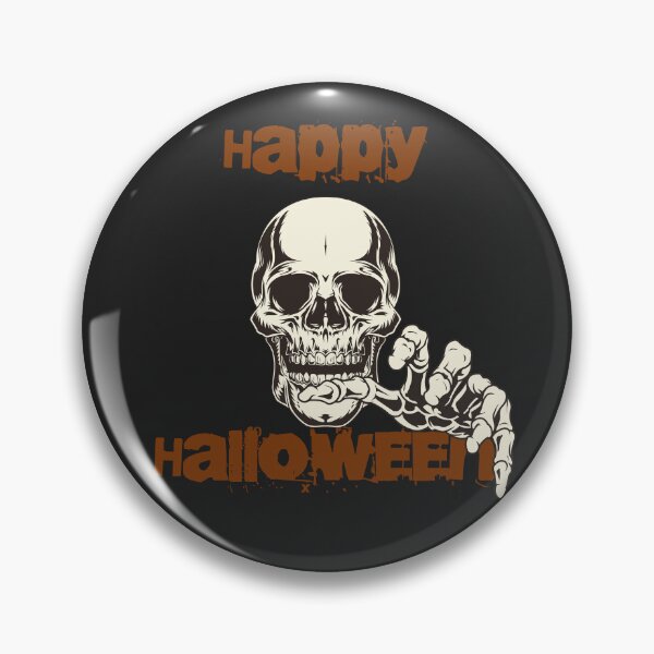 Item preview,  a creepy skull wishes you  Happy Halloween designed and sold by CammiesShop.
