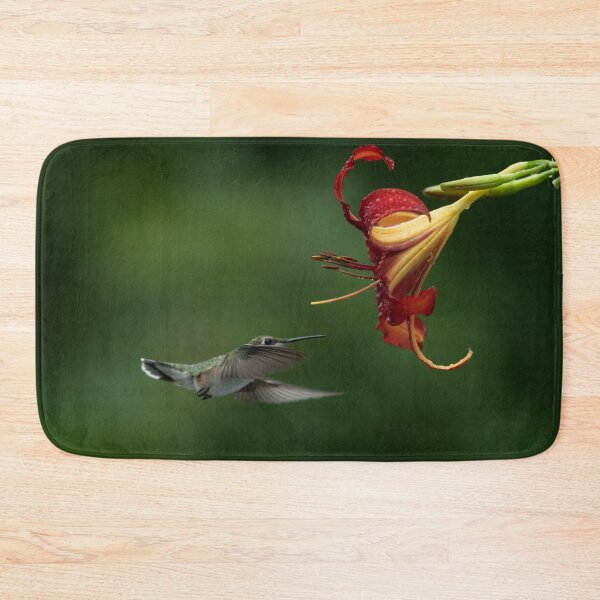 Item preview, Hummingbird and Daylily getting friendly designed and sold by Roxane Bay.