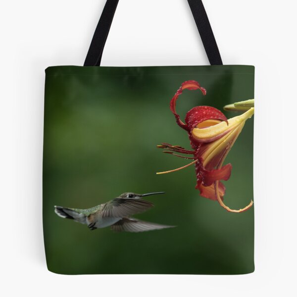 Item preview, Hummingbird and Daylily getting friendly designed and sold by Roxane Bay.