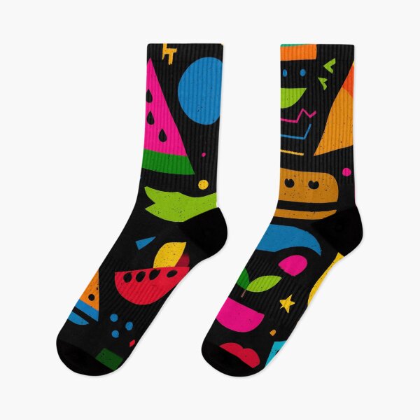 Item preview, Retro Summer Shapes – Neon 90s Vibes Explosion designed and sold by LoomisDreams.