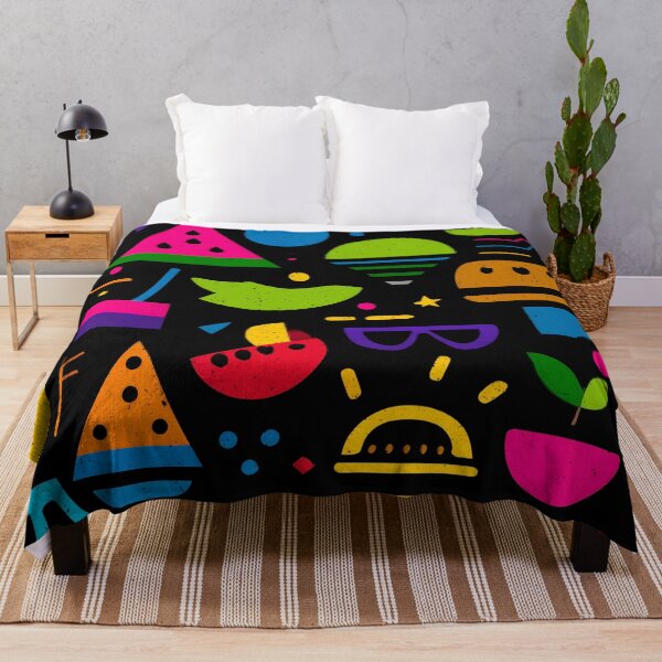 Item preview, Retro Summer Shapes – Neon 90s Vibes Explosion designed and sold by LoomisDreams.