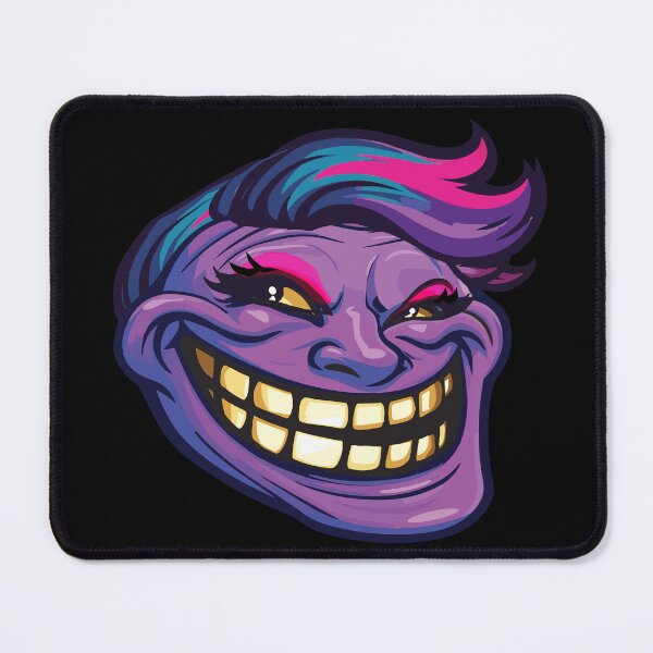 Item preview, Purple female troll with pink highlights and evil grin designed and sold by mirrorimages.