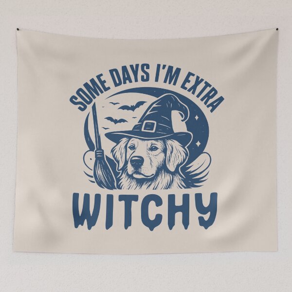 Item preview, Some Days I'm Extra Witchy – Golden Retriever Halloween  designed and sold by Bossy Dogs Co..