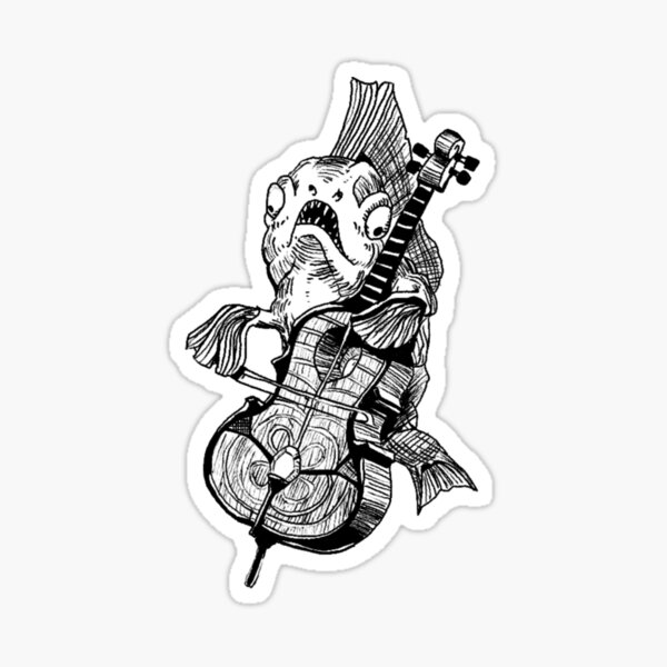 Item preview, Bass salmon designed and sold by Dedf1sh-14.