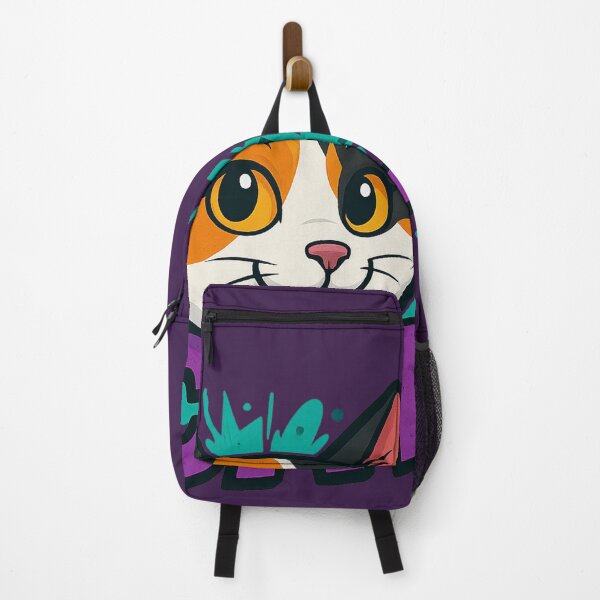 Item preview, Calico Kitten with Purple Graffiti – Fun Street Style designed and sold by Idelab-11.