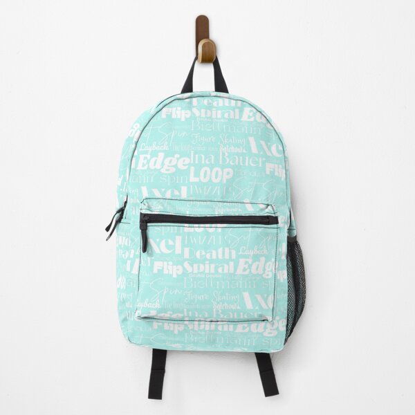 Item preview, Figure Skating Words- Subway Style Print- Aqua designed and sold by Purposely Designed.