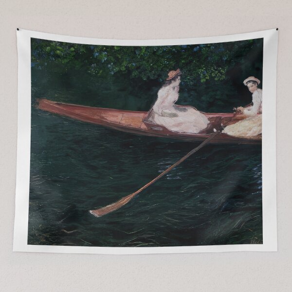 Item preview, The Pink Skiff Boating on the Ept   1887 by Claude Monet designed and sold by GabyddAlessandr.