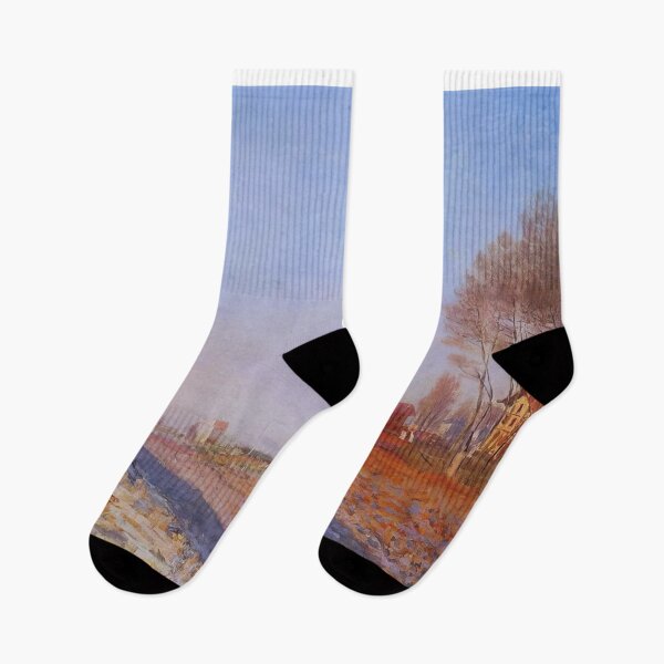 Item preview, The Plain of Colombes White Frost   1873 by Claude Monet designed and sold by GabyddAlessandr.