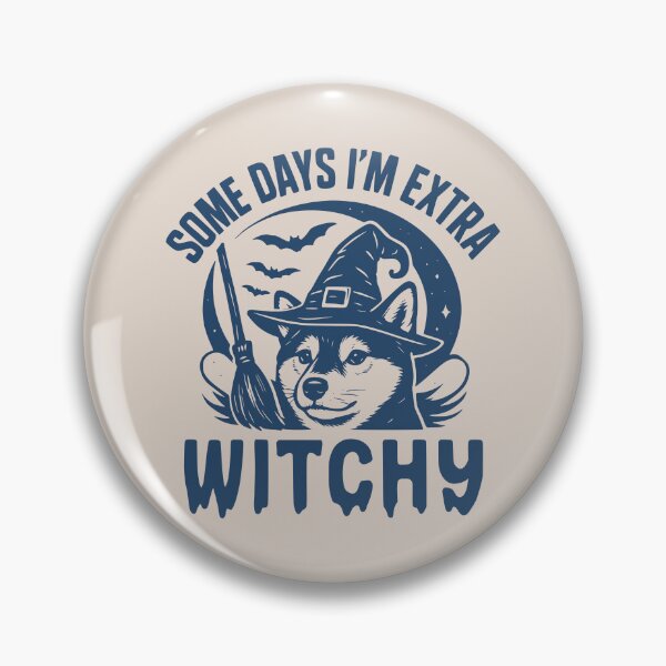 Item preview, Some Days I'm Extra Witchy – Shiba Inu Halloween  designed and sold by Bossy Dogs Co..