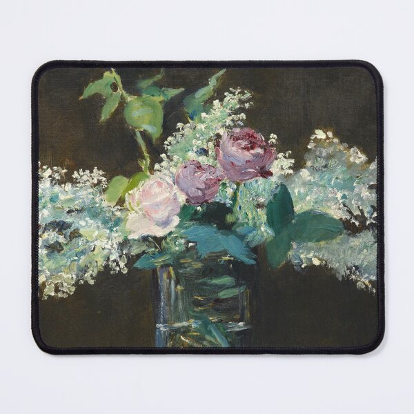 Item preview, Vase of White Lilacs and Roses by Edouard Manet (1883) designed and sold by PureVintageLove.