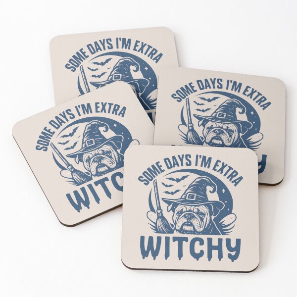 Item preview, Some Days I'm Extra Witchy – Bulldog Halloween  designed and sold by Bossy Dogs Co..