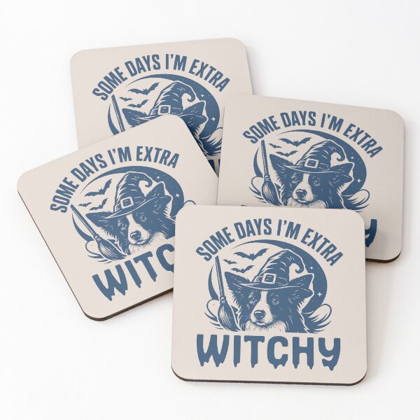 Item preview, Some Days I'm Extra Witchy – Border Collie Halloween  designed and sold by Bossy Dogs Co..