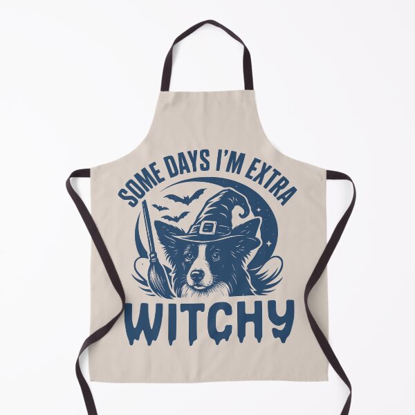 Item preview, Some Days I'm Extra Witchy – Border Collie Halloween designed and sold by Bossy Dogs Co..