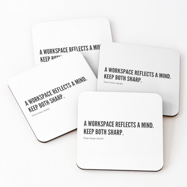 Item preview, A workspace reflects a mind. Keep both sharp. designed and sold by Out of Orbit.