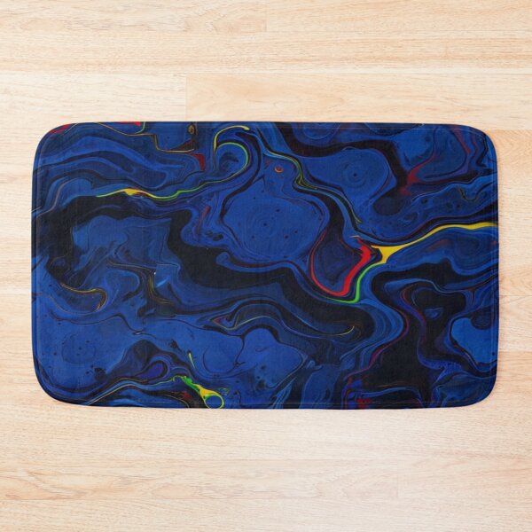 Item preview, dark blue wavy pattern designed and sold by saly55887.