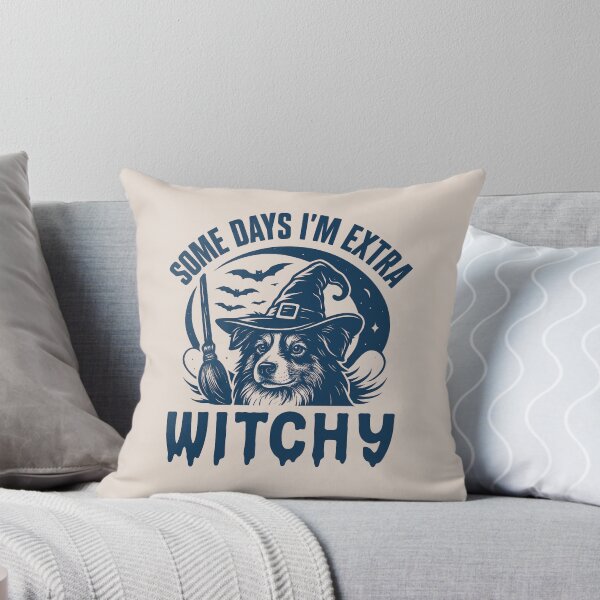 Item preview, Some Days I'm Extra Witchy – Australian Shepherd Halloween  designed and sold by Bossy Dogs Co..