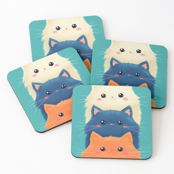 Item preview, 3 cats on top of each other designed and sold by saly55887.
