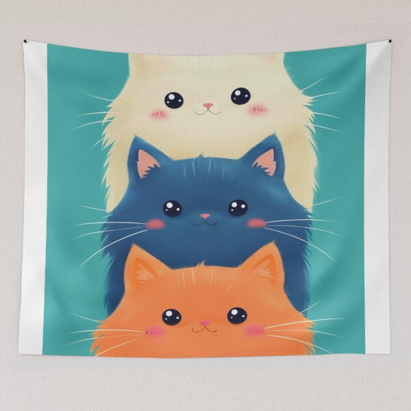 Item preview, 3 cats on top of each other designed and sold by saly55887.